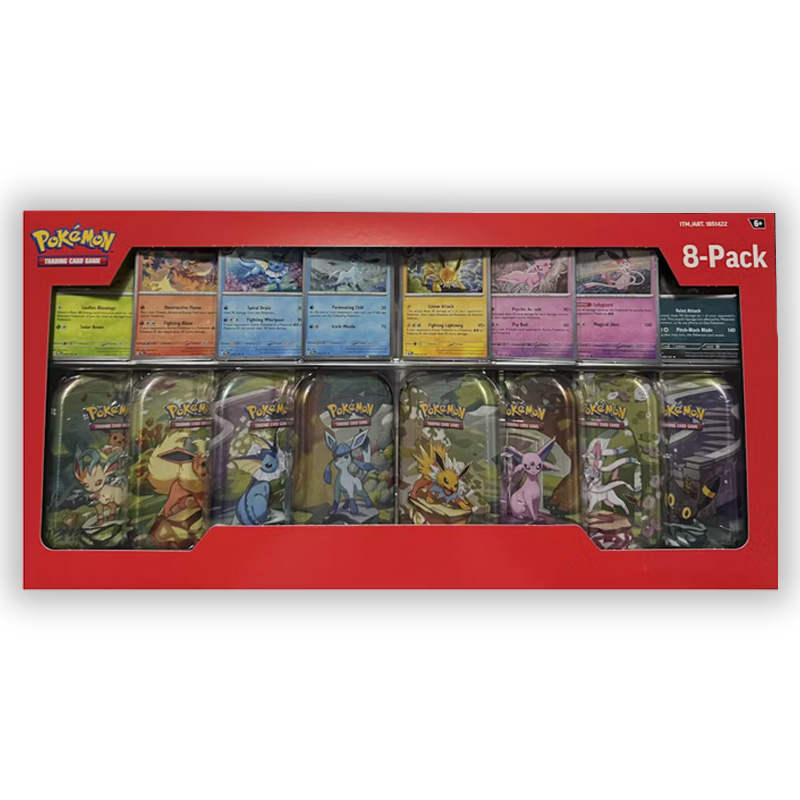 Pokémon 8 Pack Tin Prismatic Evolutions Costco